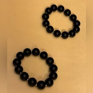 Black Beaded Bracelets
